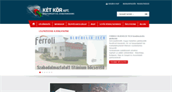 Desktop Screenshot of ketkorkft.hu